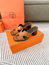 HELIA 60 SANDAL IN BRONZE BROWN CALFSKIN